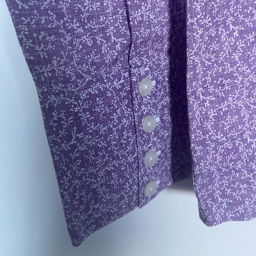 Eddie Bauer Purple Button-Up Shirt in Tall Size - Picture 6 of 12